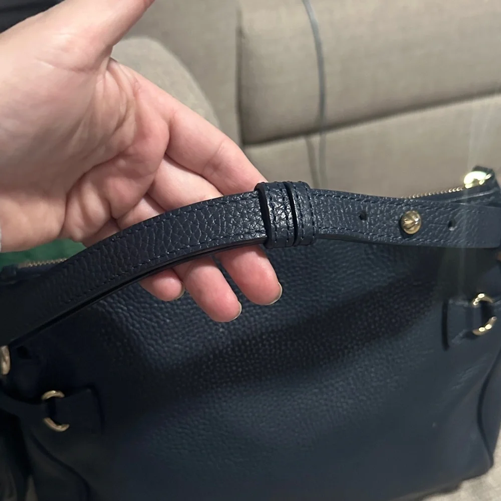 Dooney & Bourke Navy Leather Shoulder Bag